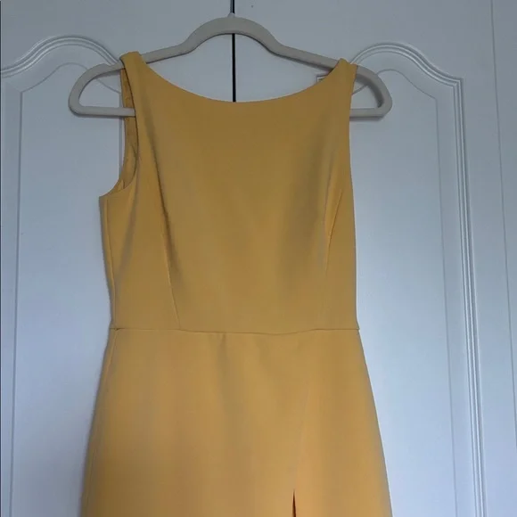 WHBM Yellow Sleeveless Sheath Dress - Picture 5 of 14